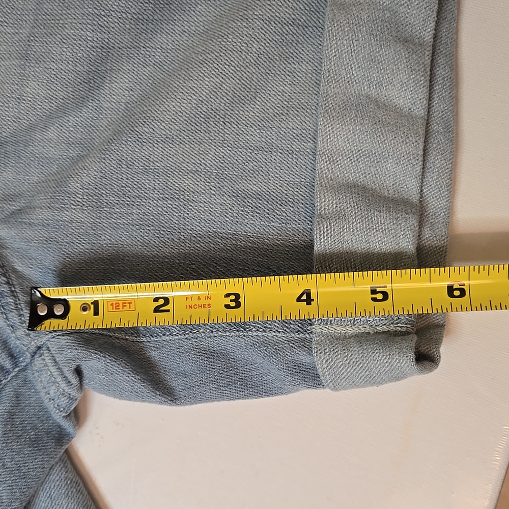 Eddie Bauer Blue Denim Jean Shorts 2 - Picture 7 of 8